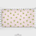 Pink Avocado Personalized Crib Sheet