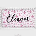 Pink Butterflies Personalized Crib Sheet