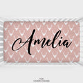Pink Woodland Deer Personalized Crib Sheet