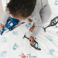 Police Helicopter Personalized Blanket