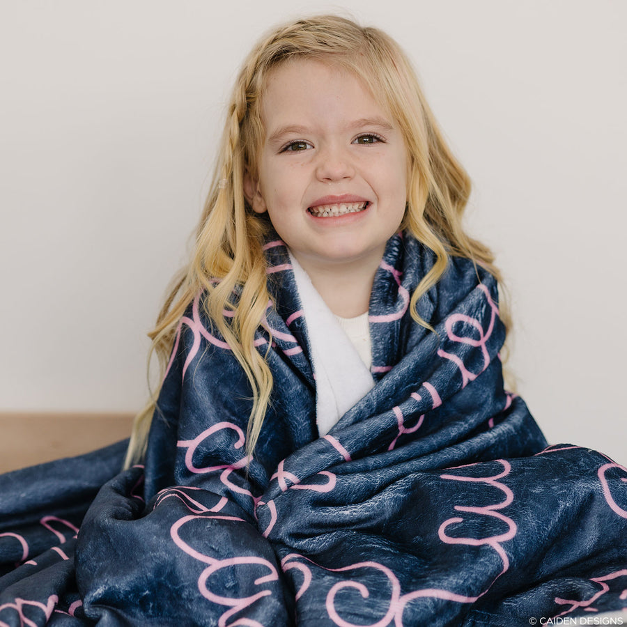 Pretty Personalized Name Blanket