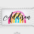 Rainbow Baby Personalized Crib Sheet