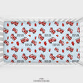 Red Fire Trucks Personalized Crib Sheet