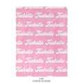 Retro Personalized Name Blanket