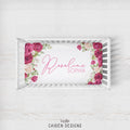 Roses Personalized Crib Sheet