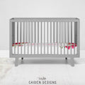 Roses Personalized Crib Sheet