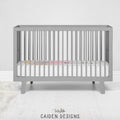 Rosey Elephant Personalized Large Name Crib Sheet