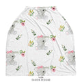 Rosey Elephant Multi-Use Baby Car Seat Cover