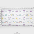 Scandinavian Rainbow Personalized Crib Sheet