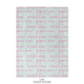Script + Block Name Personalized Blanket