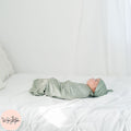 Script Personalized Name Knit Baby Swaddle Blanket