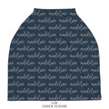 Personalized Baby Car Seat and Nursing Cover with Name