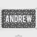 Skulls and Crossbones Personalized Crib Sheet