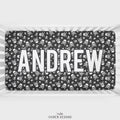 Skulls and Crossbones Personalized Crib Sheet
