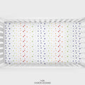 Rainbow Stars Personalized Crib Sheet