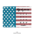Americana Personalized Baby Milestone Blanket