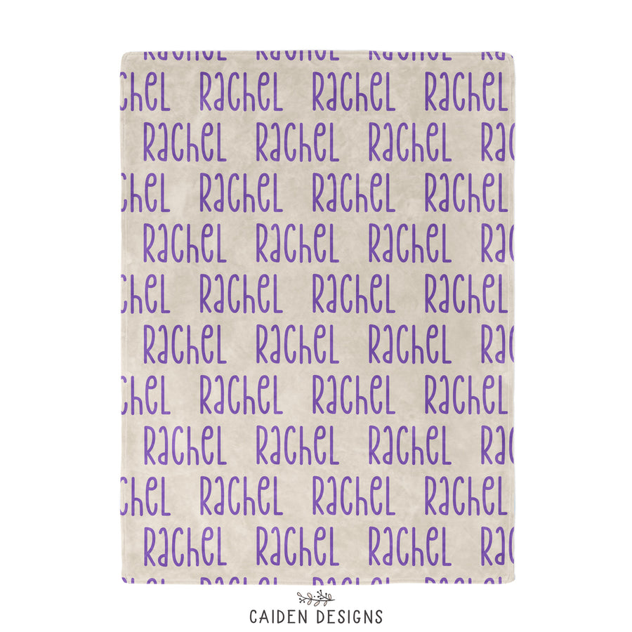 Sunshine Block Name Personalized Blanket