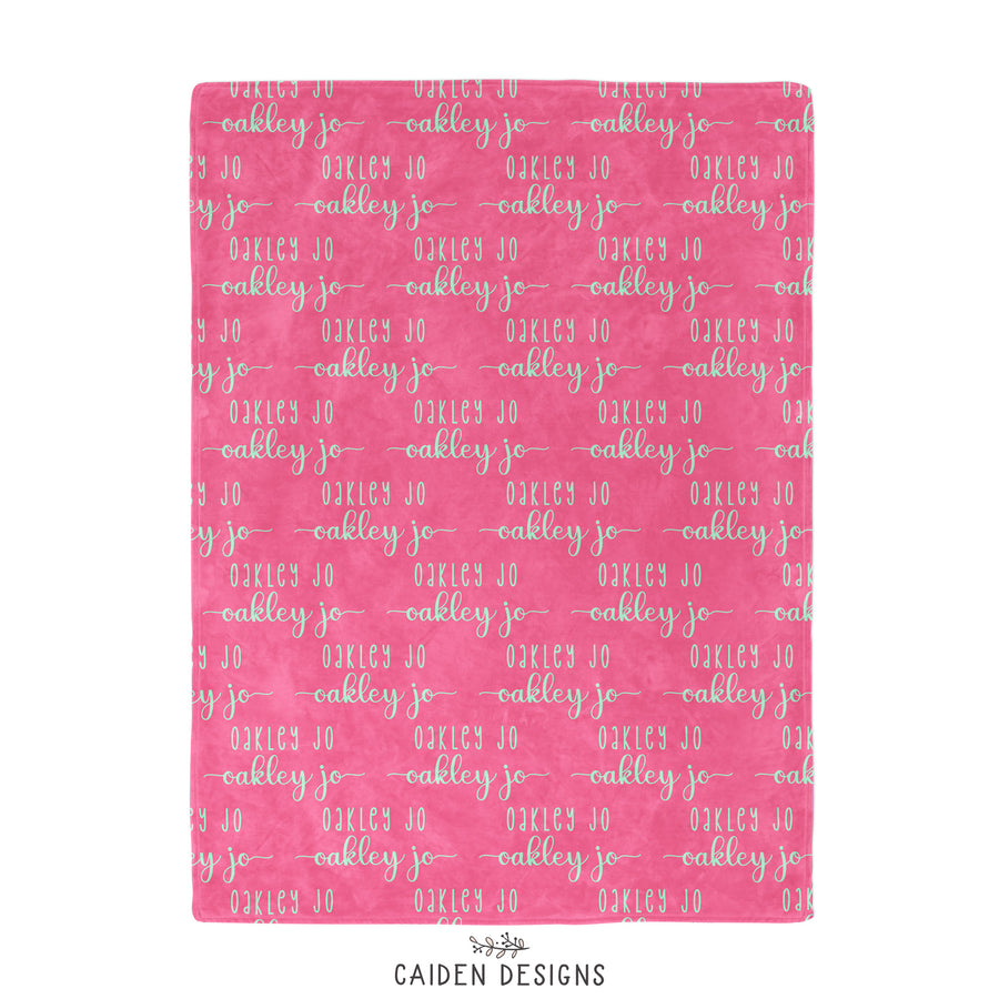 Sunshine Duo Personalized Name Blanket