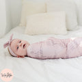 Sunshine Duo Personalized Name Baby Swaddle Blanket
