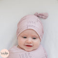 Personalized Baby Name Hat - Beanie or Knotted