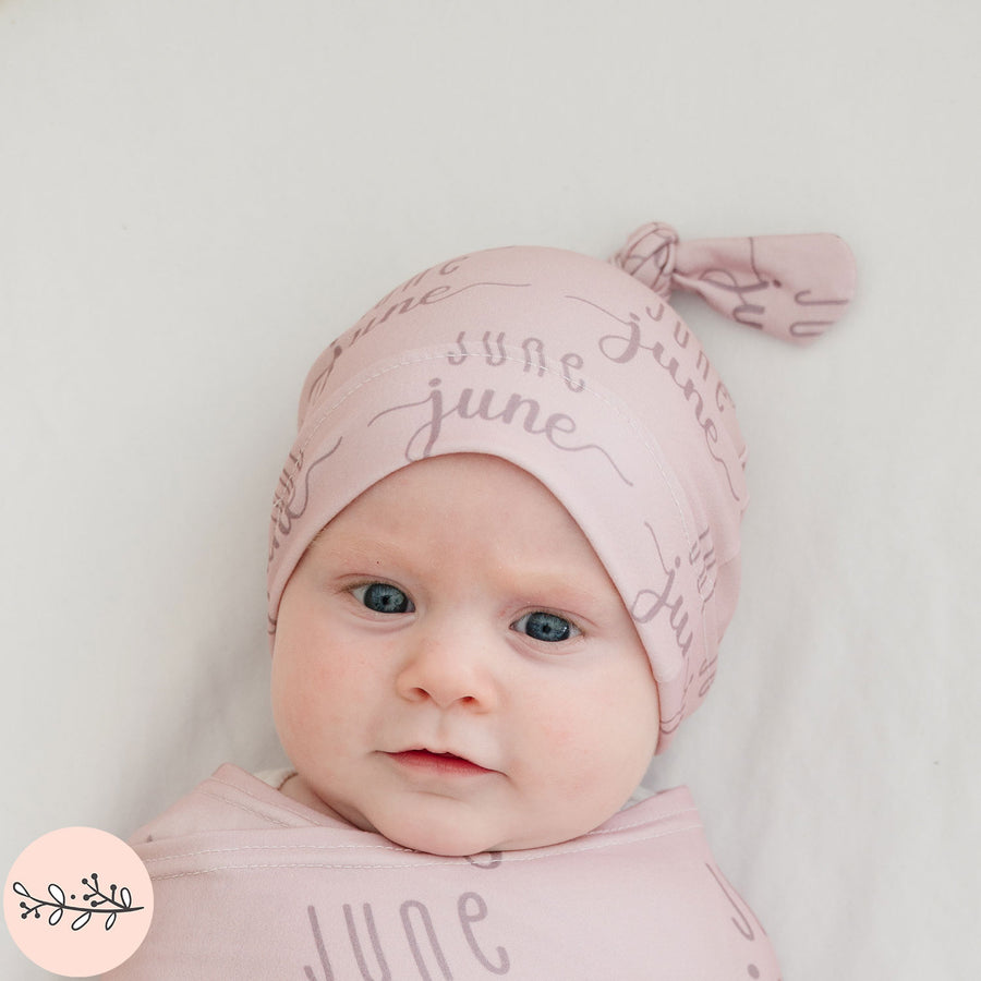 Sunshine Duo Name Personalized Baby Hat