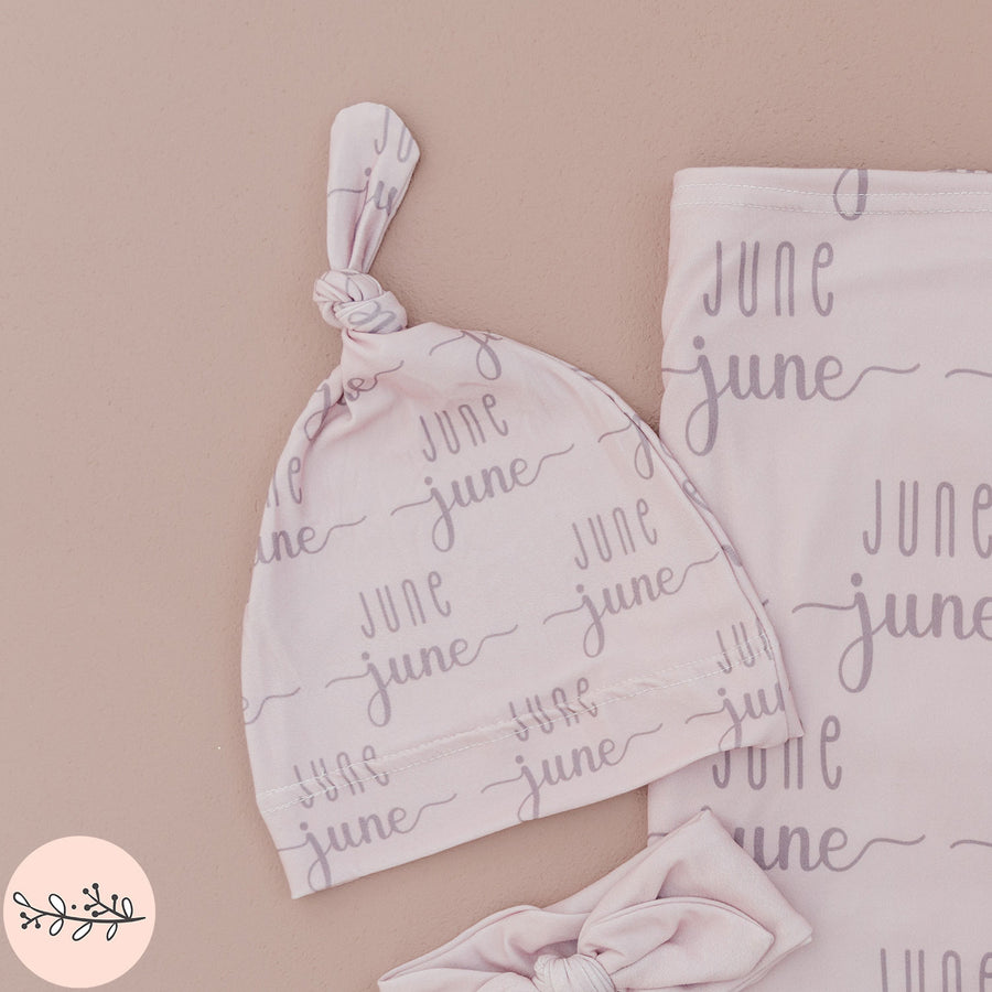 Sunshine Duo Name Personalized Baby Hat