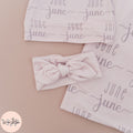 Sunshine Duo Personalized Name Baby Swaddle Blanket
