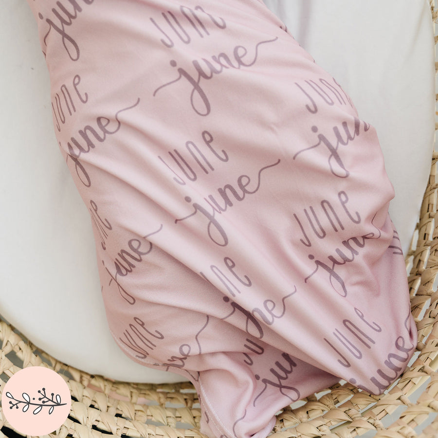 Sunshine Duo Personalized Name Baby Swaddle Blanket