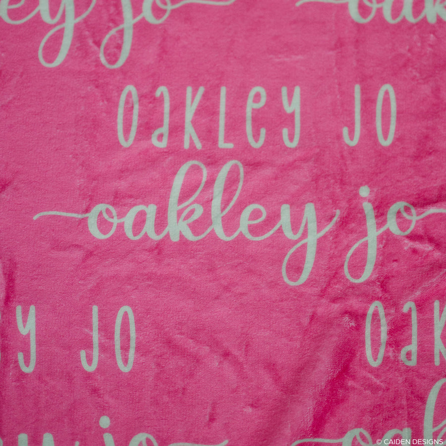 Sunshine Duo Personalized Name Blanket