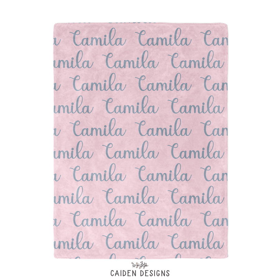 Sunshine Script Name Personalized Blanket