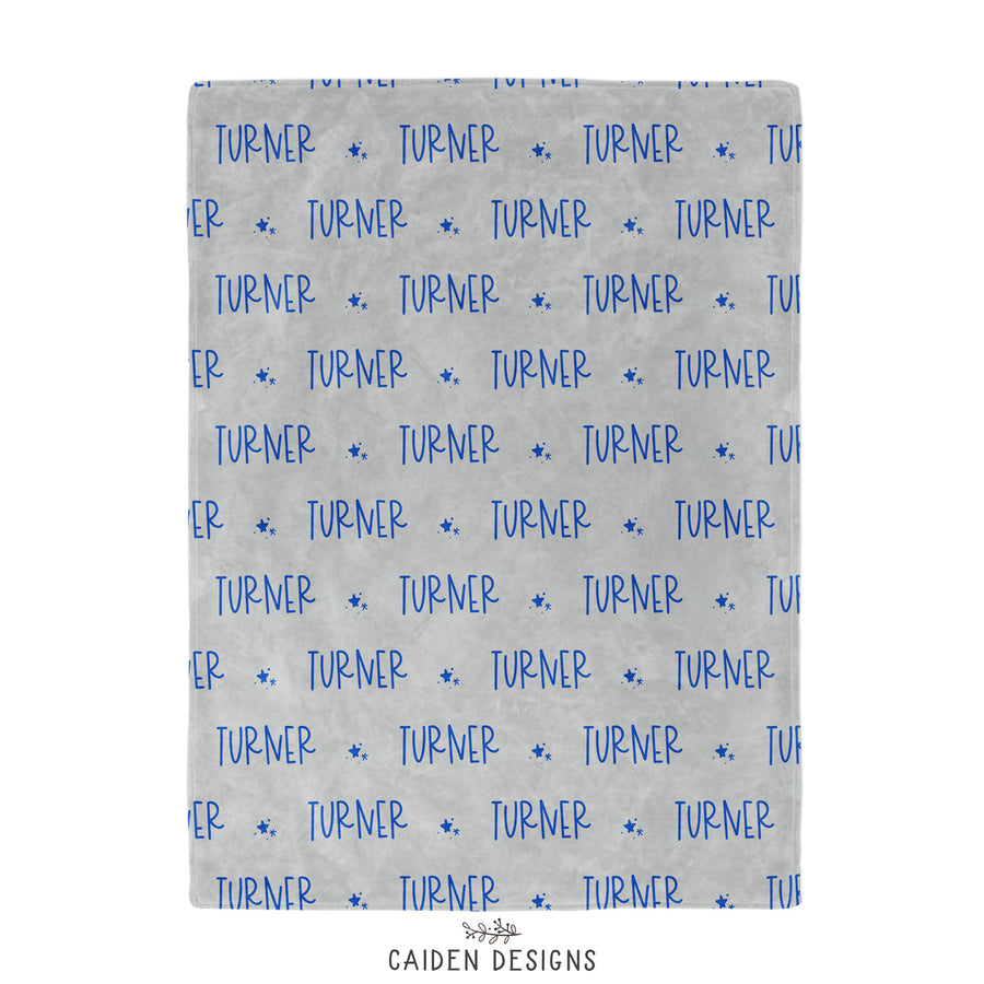 Sweet Stars Name Personalized Blanket