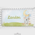 Swinging Koala Personalized Crib Sheet