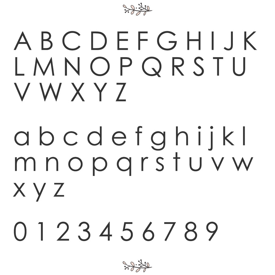 Thin Block Personalized Name Crib Sheet