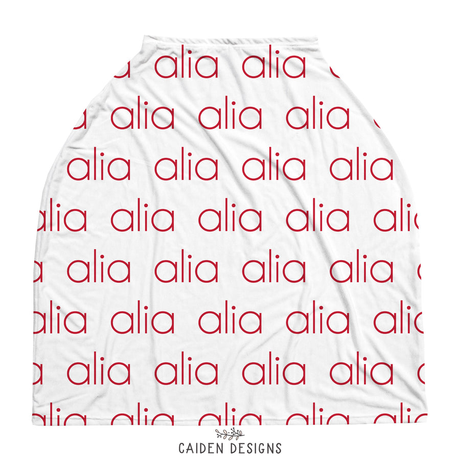 Thin Block Name Multi-Use Baby Car Seat Cover