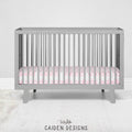 Thin Block Personalized Name Crib Sheet