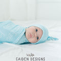Thin Block Personalized Name Baby Swaddle Blanket