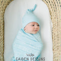 Thin Block Personalized Name Baby Swaddle Blanket