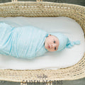 Thin Block Personalized Name Baby Swaddle Blanket