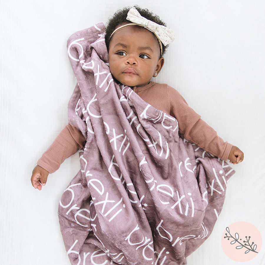 Thin Block Name Personalized Blanket