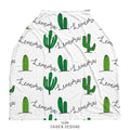 Tropical Cactus Personalized Baby Car Seat Cover