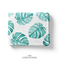 Monstera Leaves Baby Blanket