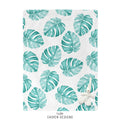 Monstera Leaves Baby Blanket