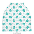 Monstera Leaves Multi-Use Baby Car Seat Cover