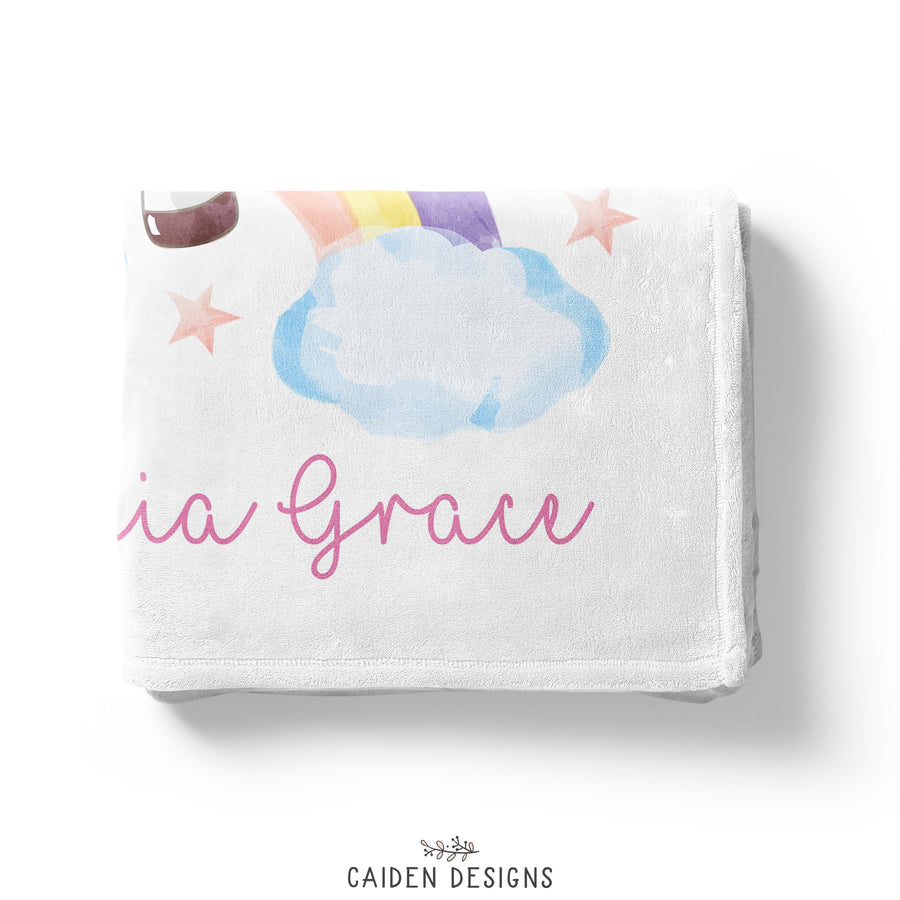 Personalized Unicorn Blanket