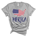 USA Map 'merica Short-Sleeve Unisex T-Shirt