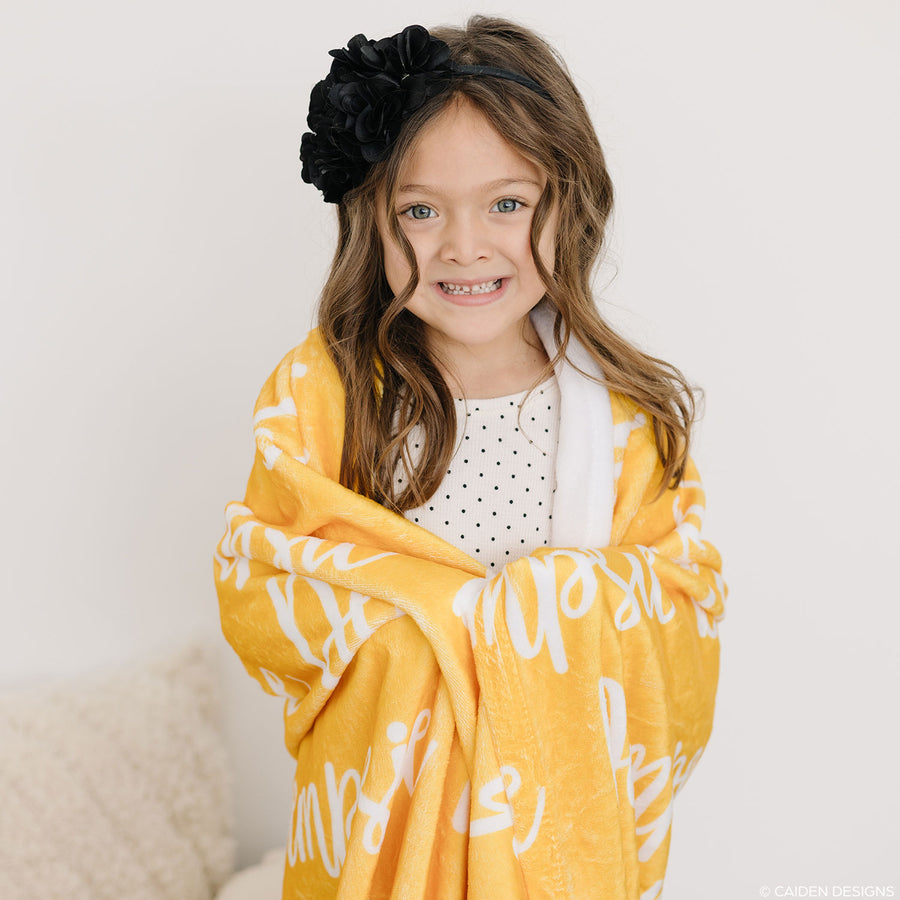 Valentine Name Personalized Blanket