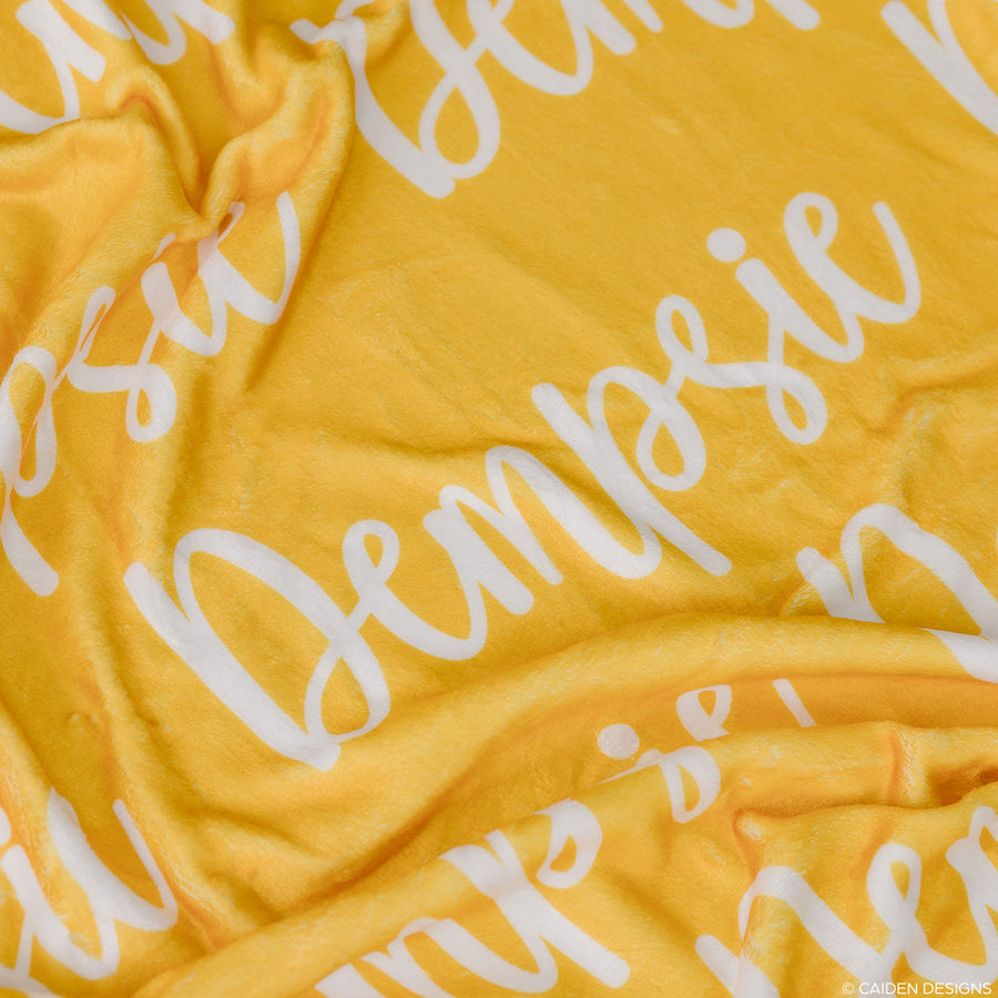 Valentine Name Personalized Blanket