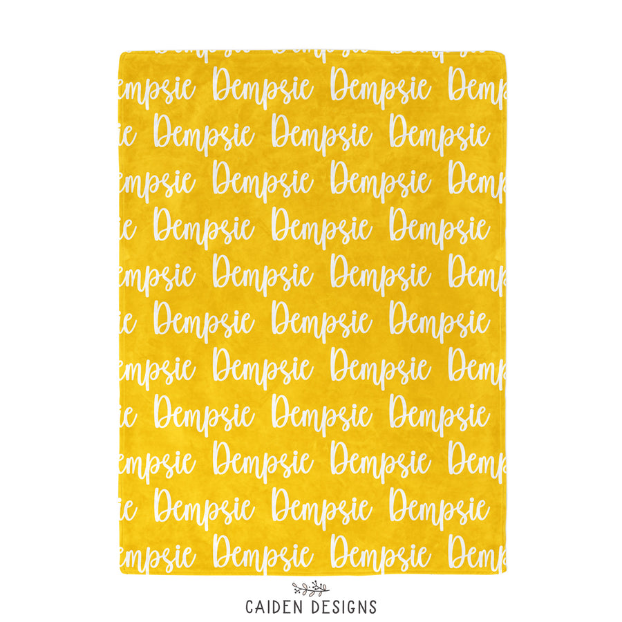 Valentine Name Personalized Blanket