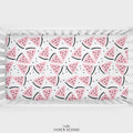 Pink Watermelon Personalized Crib Sheet