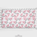 Pink Watermelon Personalized Crib Sheet